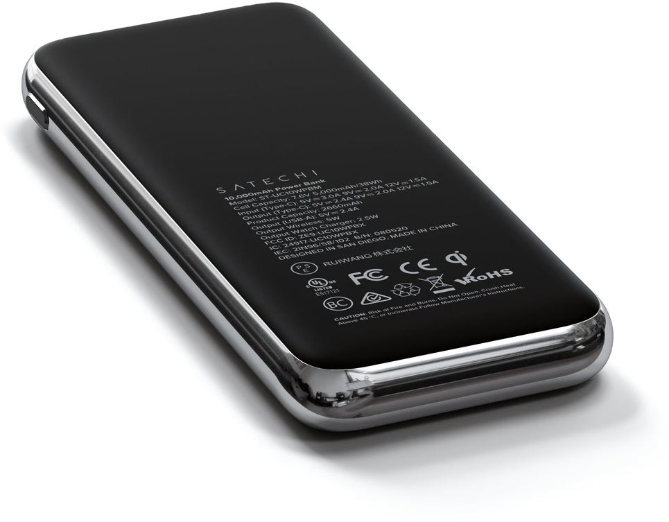 Внешний аккумулятор с функцией БЗУ Satechi Quatro Wireless Power Bank 10000 мАч