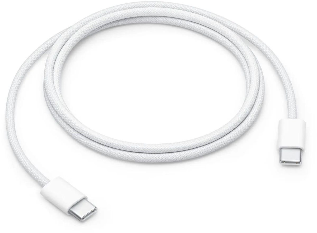 Кабель Apple USB-C Woven Charge 1 м, Белый плетеный