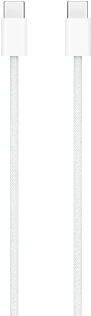 Кабель Apple USB-C Woven Charge 1 м, Белый плетеный