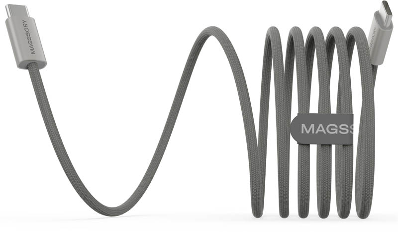 Кабель Magssory Line C 60W USB-C, 2,4 м, Серый