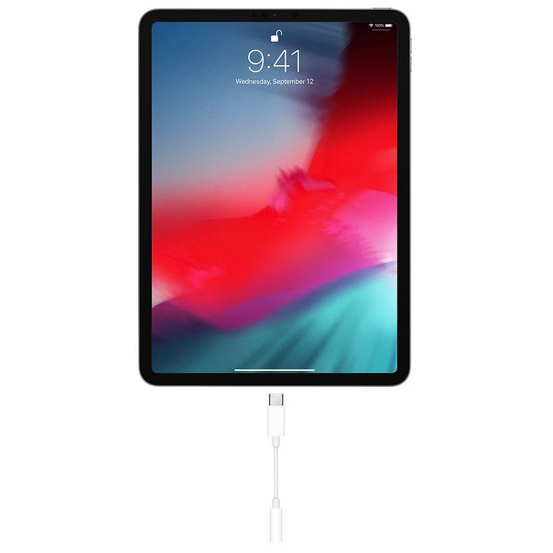 Переходник Apple MU7E2ZM/A, USB Type-C (m) - Jack 3.5 (f), белый