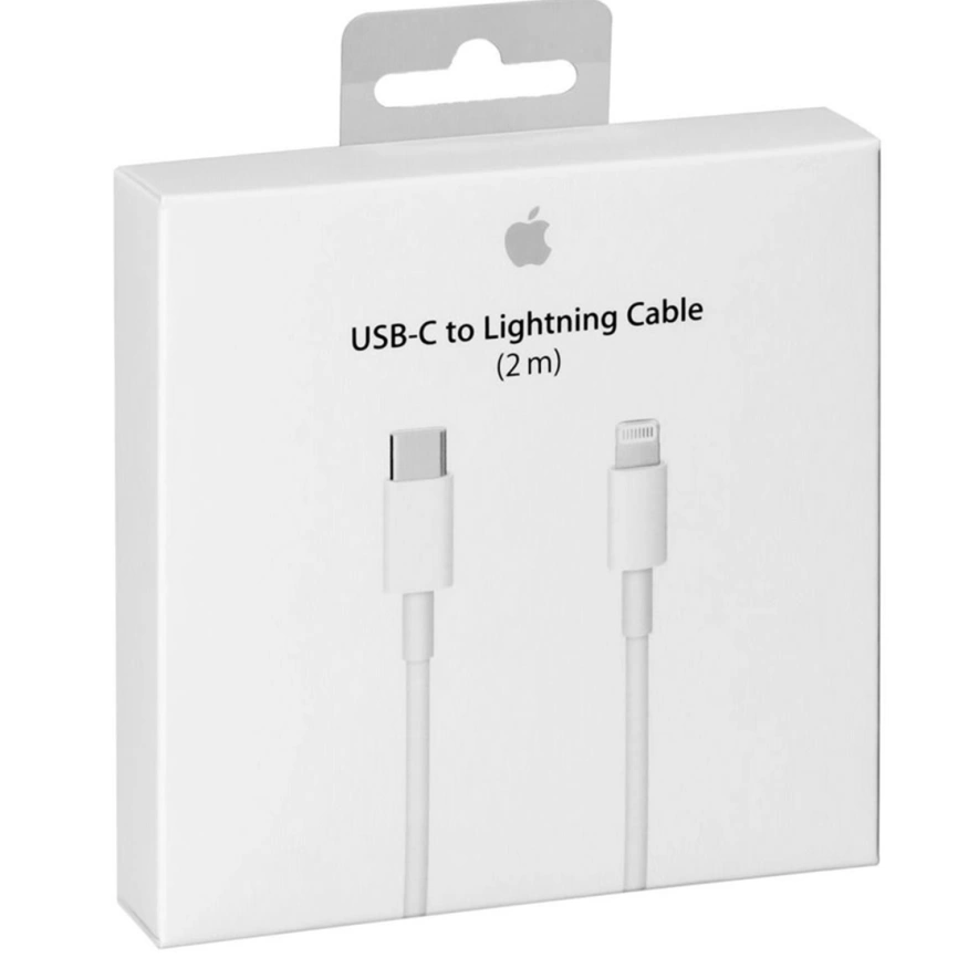 Кабель Apple Lightning to USB-C, длина 2м, цвет белый (MKQ42ZM/A)