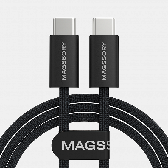 Кабель Magssory Line C 60W USB-C, 1,5 м, Черный