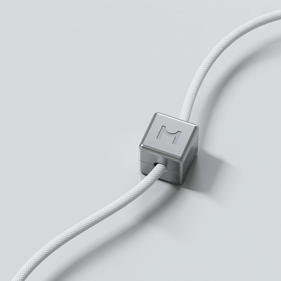 Магнитный кабель с утяжелителем Magssory Dice C, 2,4м White