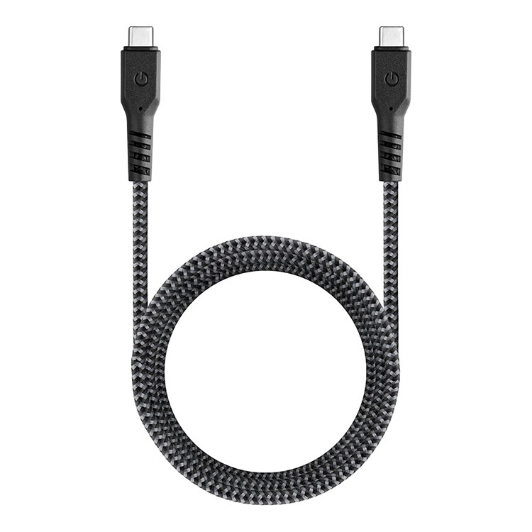 Кабель EnergEA FibraTough USB-C to USB-C 3.1 Gen1 5Gbps 5A Black 1.5m