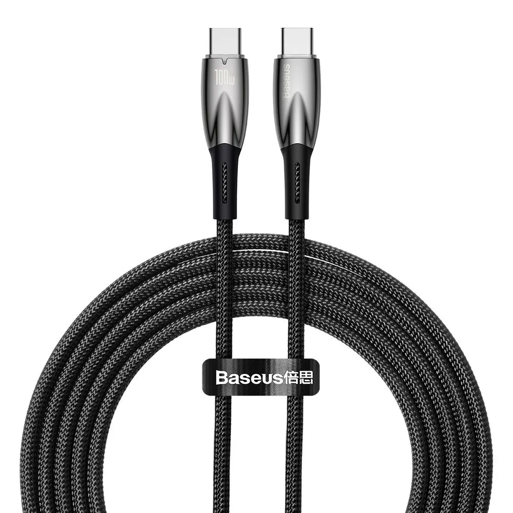 Кабель BASEUS Gem Fast Charging Data Cable USB-C 100W 1 м Черный