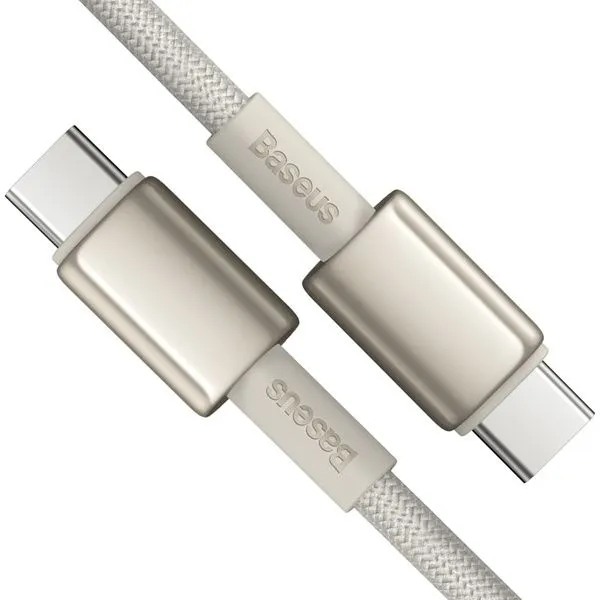 Кабель USB BASEUS Tungsten Gold Fast Charging, USB - Type-C, 100W, длина 2 метра, Gold