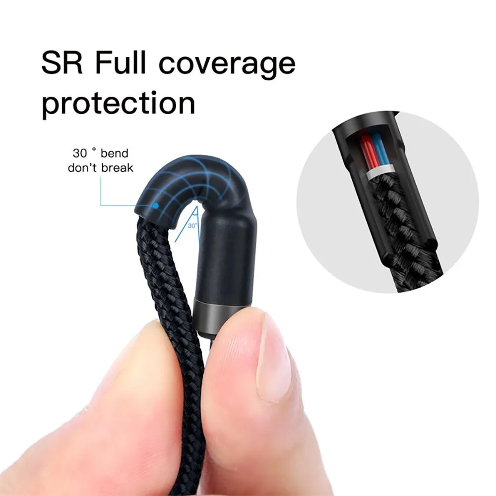 Кабель Baseus Cafule Type-C to Type-C PD2.0 60 Вт, 1 м, черный/серый