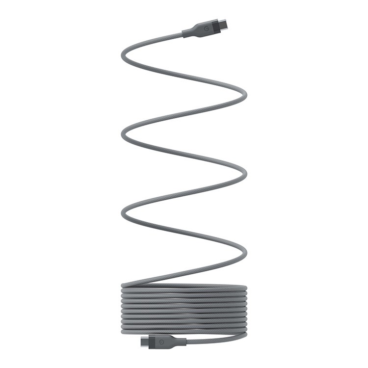 Кабель Energea HELIX USB-C to USB-C 100W 480 Mbps Magnetic Natural Titanium 1.5 м