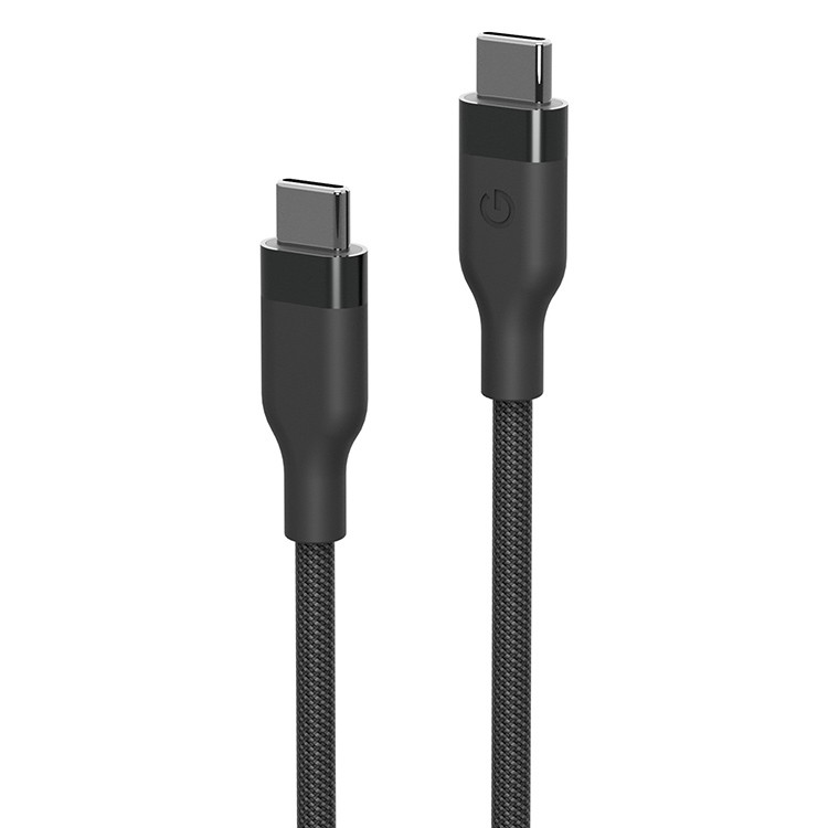 Кабель Energea HELIX USB-C to USB-C 100W 480 Mbps Magnetic Black 1.5 м