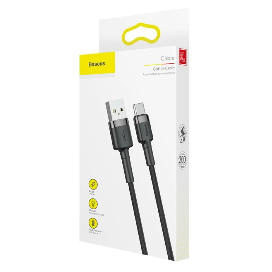 Кабель USB-A - USB-C Baseus Cafule 2 м.