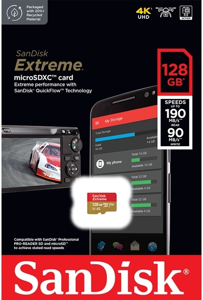 Карта памяти Sandisk Extreme 128 ГБ