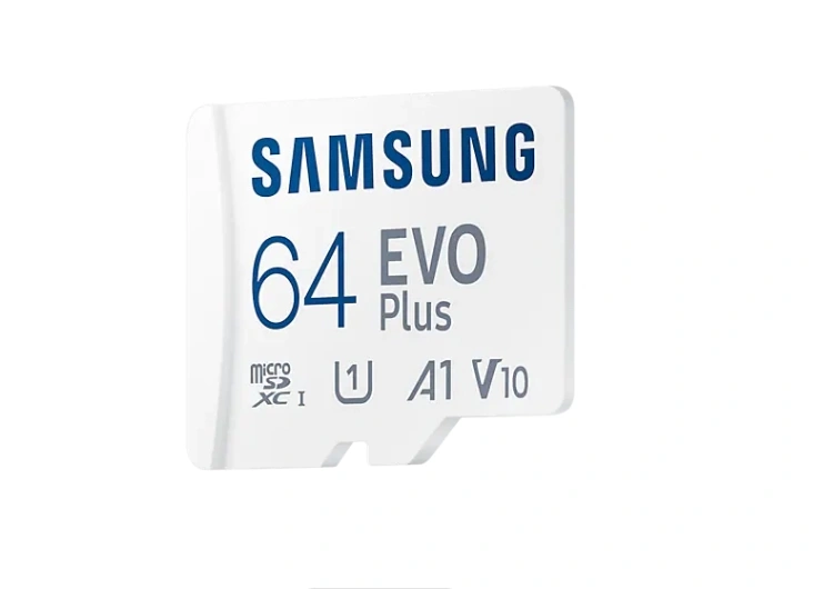Карта памяти Samsung EVO Plus 64GB MicroSDXC Class 10/UHS-I/U3/130Мб/с MB-MC64KA