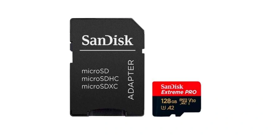 Карта памяти Sandisk Extreme Pro 128GB MicroSDXC Class 10/UHS-I/U3/V30/A2/170 Мб/с SDSQXCY-128G-GN6MA