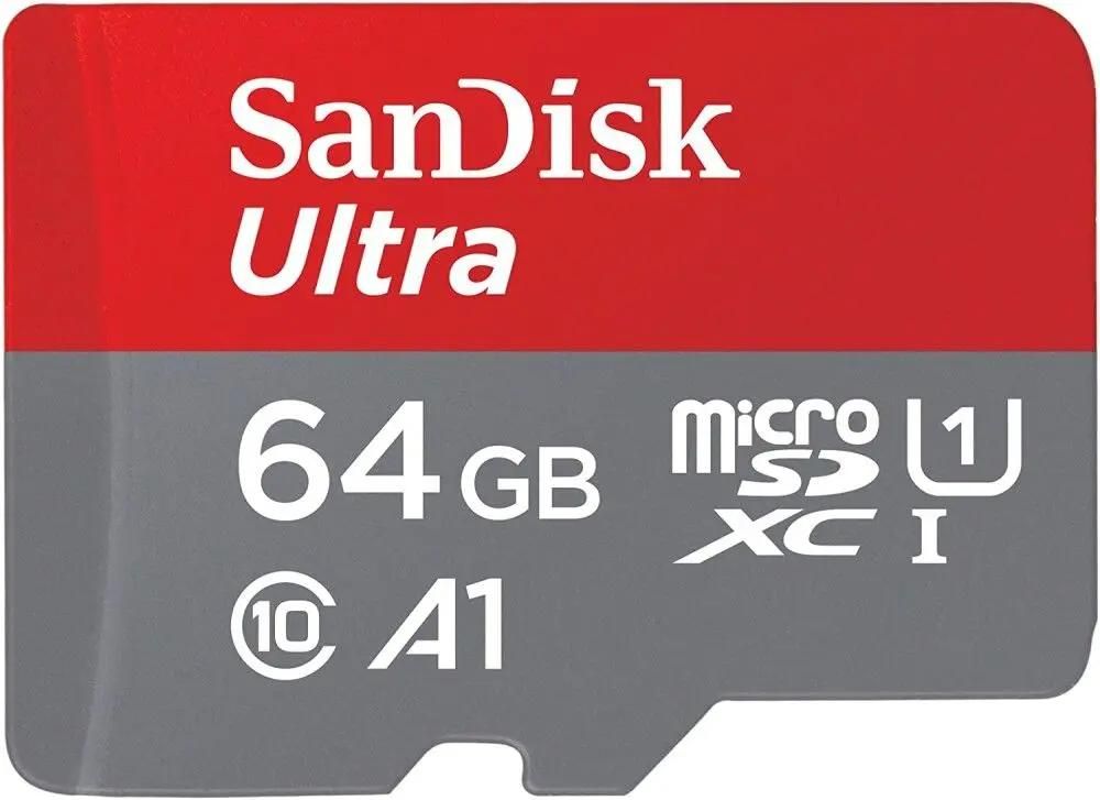 Карта памяти SanDisk Ultra microSDXC 64 ГБ