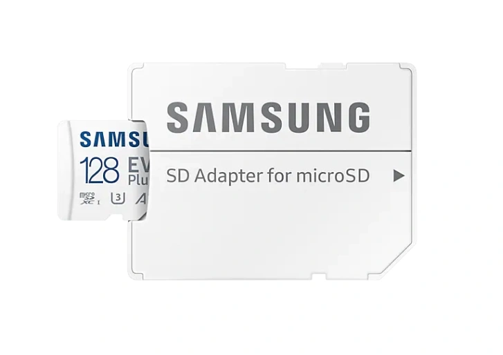 Карта памяти Samsung EVO Plus 128GB MicroSDXC Class 10/UHS-I/U3/130Мб/с MB-MC128KA