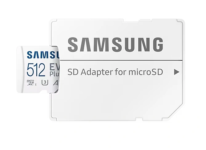 Карта памяти Samsung EVO Plus 512GB MicroSDXC Class 10/UHS-I/U3/130Мб/с MB-MC512KA