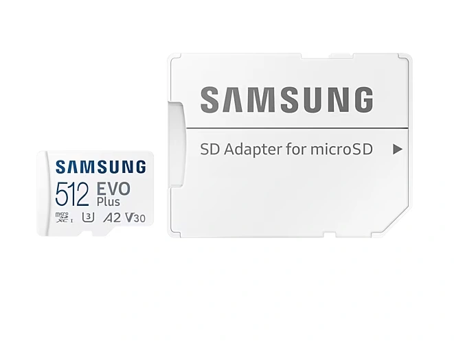Карта памяти Samsung EVO Plus 512GB MicroSDXC Class 10/UHS-I/U3/130Мб/с MB-MC512KA