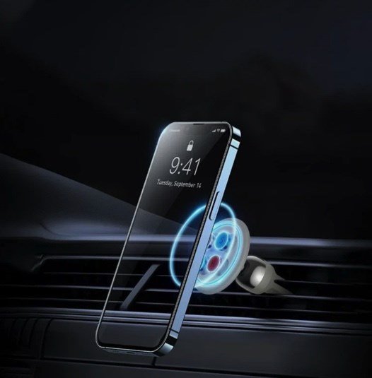 Автомобильный держатель Baseus C01 Magnetic Phone Holder (Air Outlet Version) creamy-white (SUCC000102)