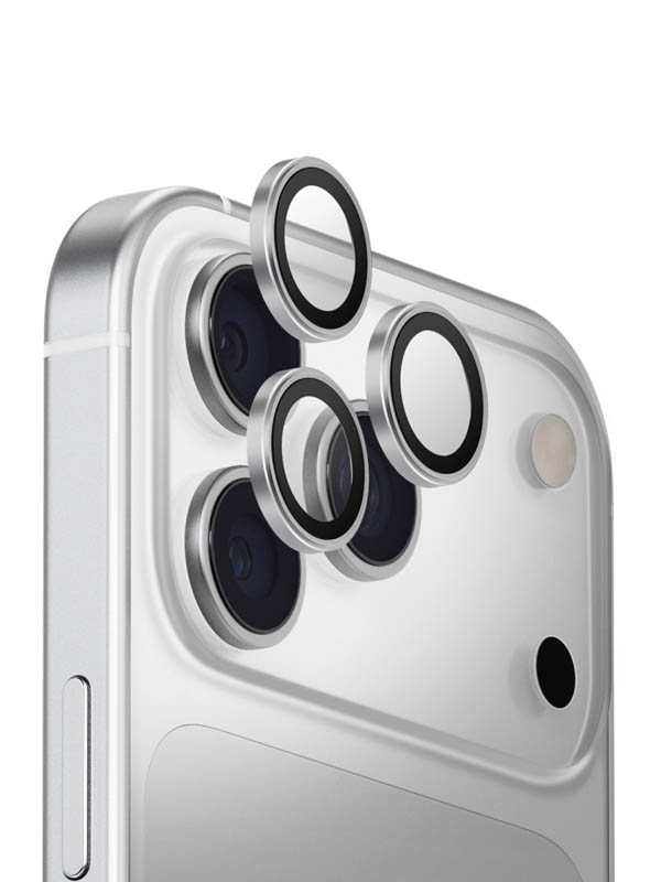 Защитное стекло для задней камеры Uniq Optix AluGuard iPhone 17 Pro/17 Pro Max, Sterling Silver