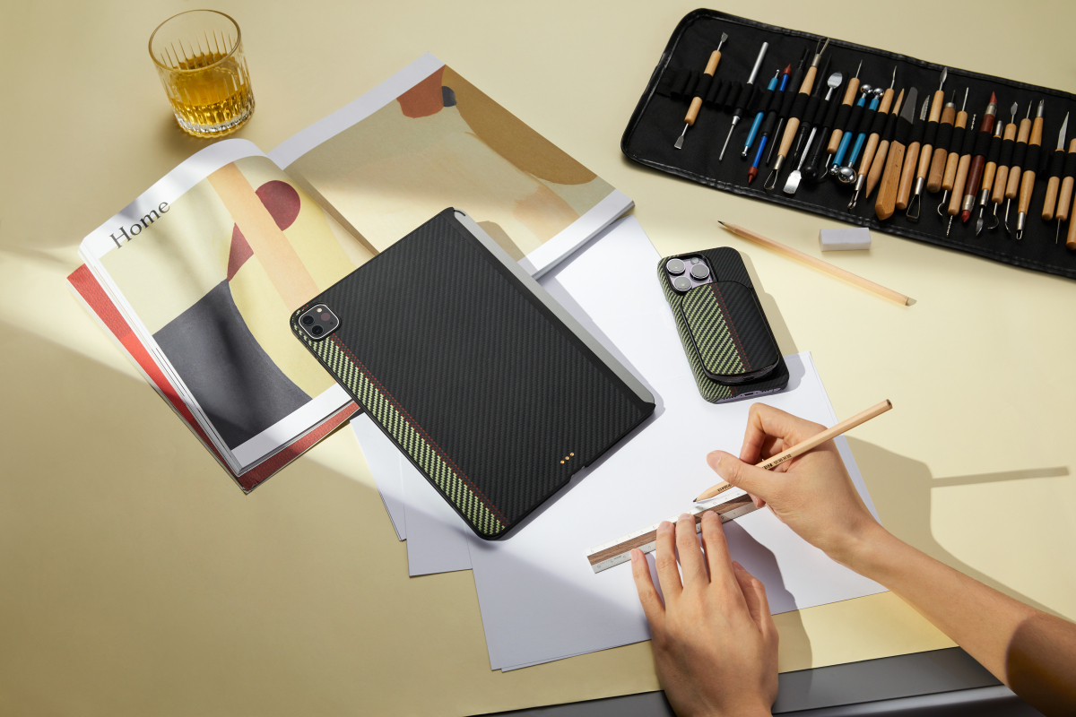 Чехол Pitaka MagEZ Case 2 для iPad Pro 12.9" 2022/2021 (принт Overture)