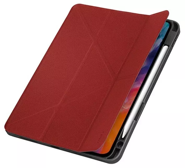 Чехол Uniq Transforma Rigor Anti-microbial для iPad Air 10.9 (2022/2020) с отсеком для стилуса, Красный