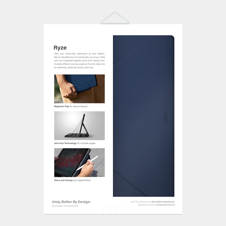 Чехол Uniq Ryze для iPad Pro 11" (2021) / Air 10.9" (2022) Синий