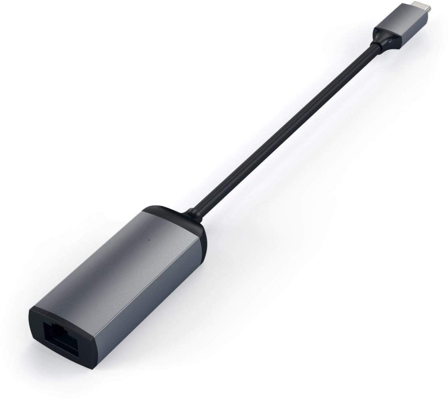 Адаптер Satechi USB-C / Ethernet серый космос (ST-TCENM)