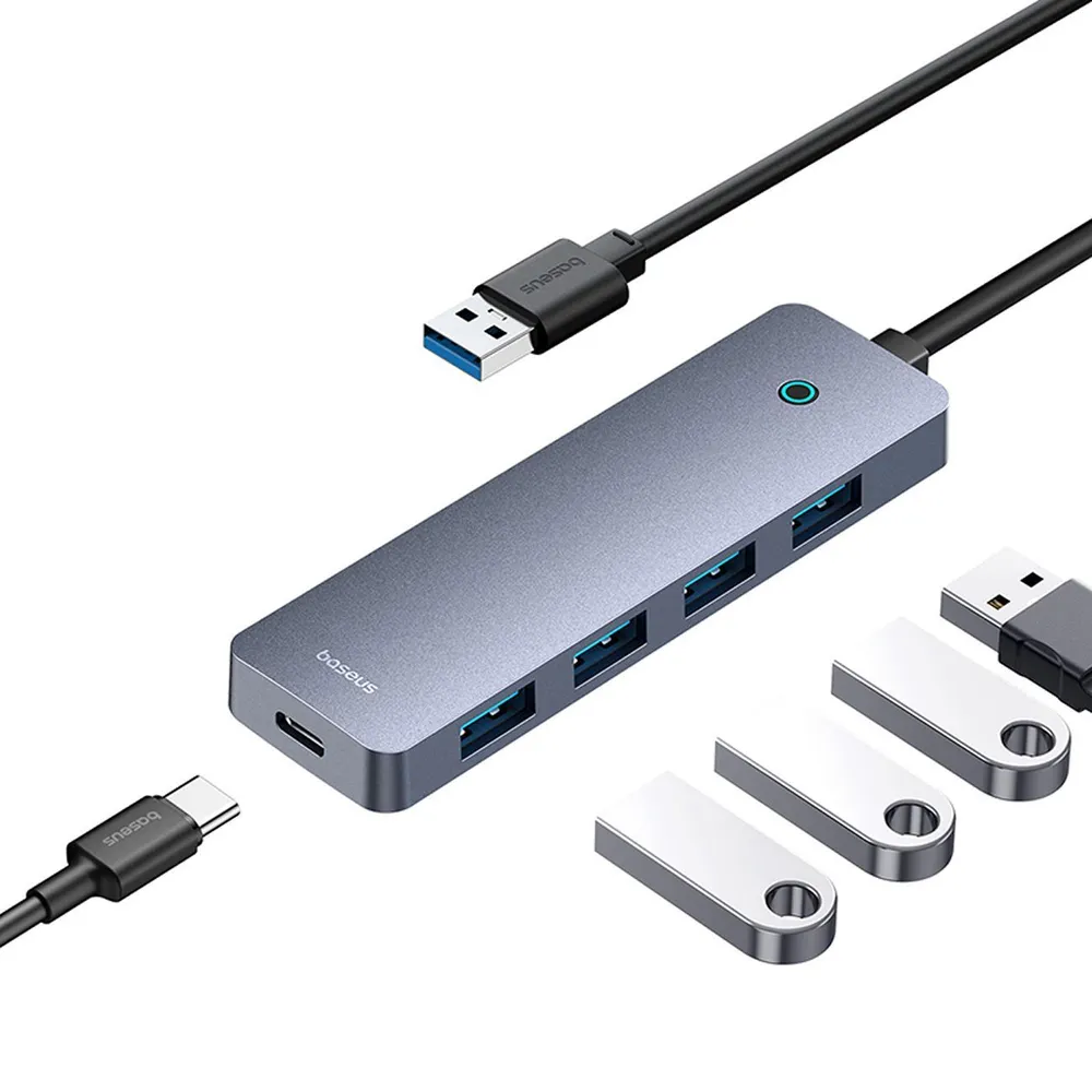 Хаб Baseus BS-OH109 USB Space Grey (B0005280A813-01)