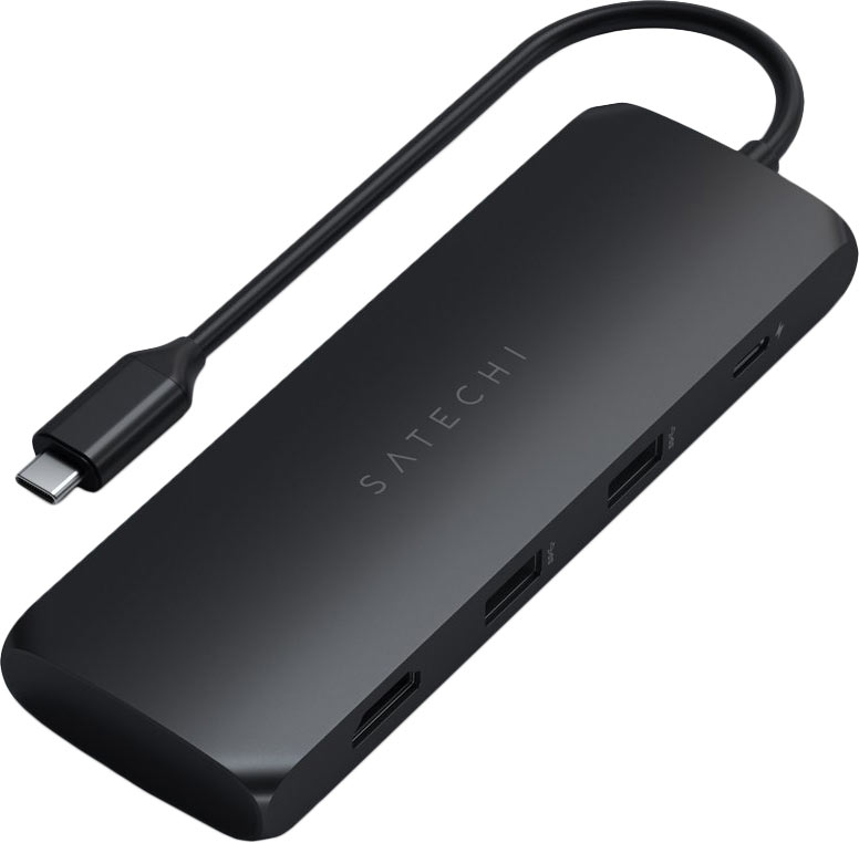 Адаптер Satechi USB-C Hybrid Multiport Adapter (with SSD Enclosure) Черный