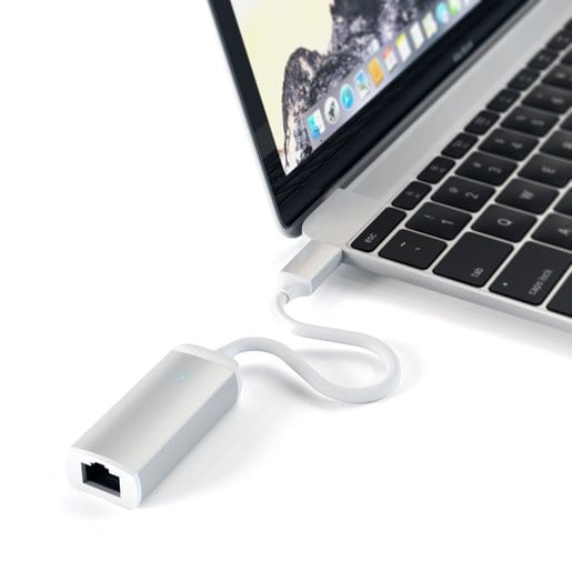 Адаптер Satechi USB-C / Ethernet серебристый (ST-TCENS)