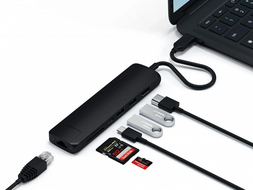 Хаб Satechi USB-C 7 в 1 (ST-UCSMA3K) Black