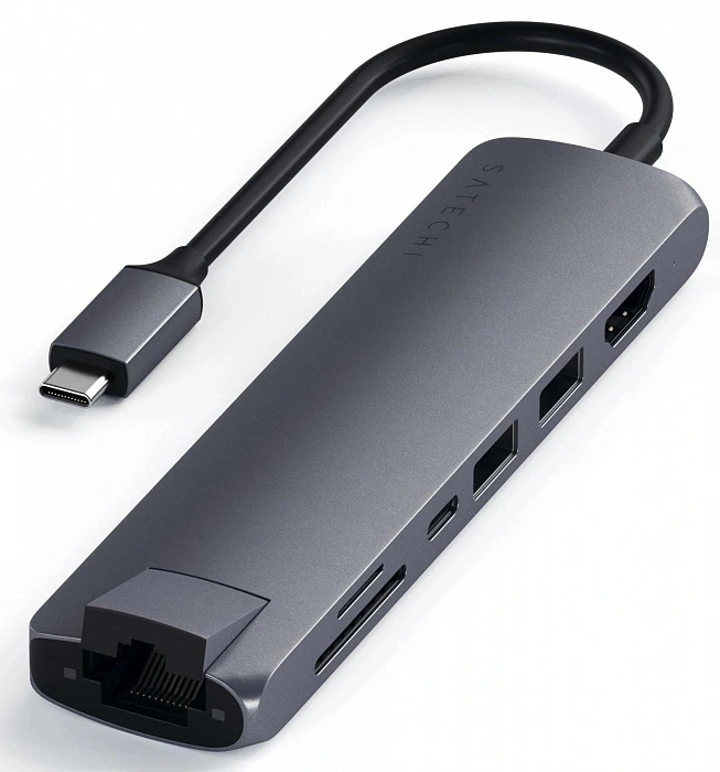 Хаб Satechi USB-C 7 в 1 (ST-UCSMA3M) Space Gray