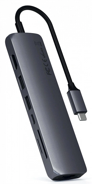 Хаб Satechi USB-C 7 в 1 (ST-UCSMA3M) Space Gray