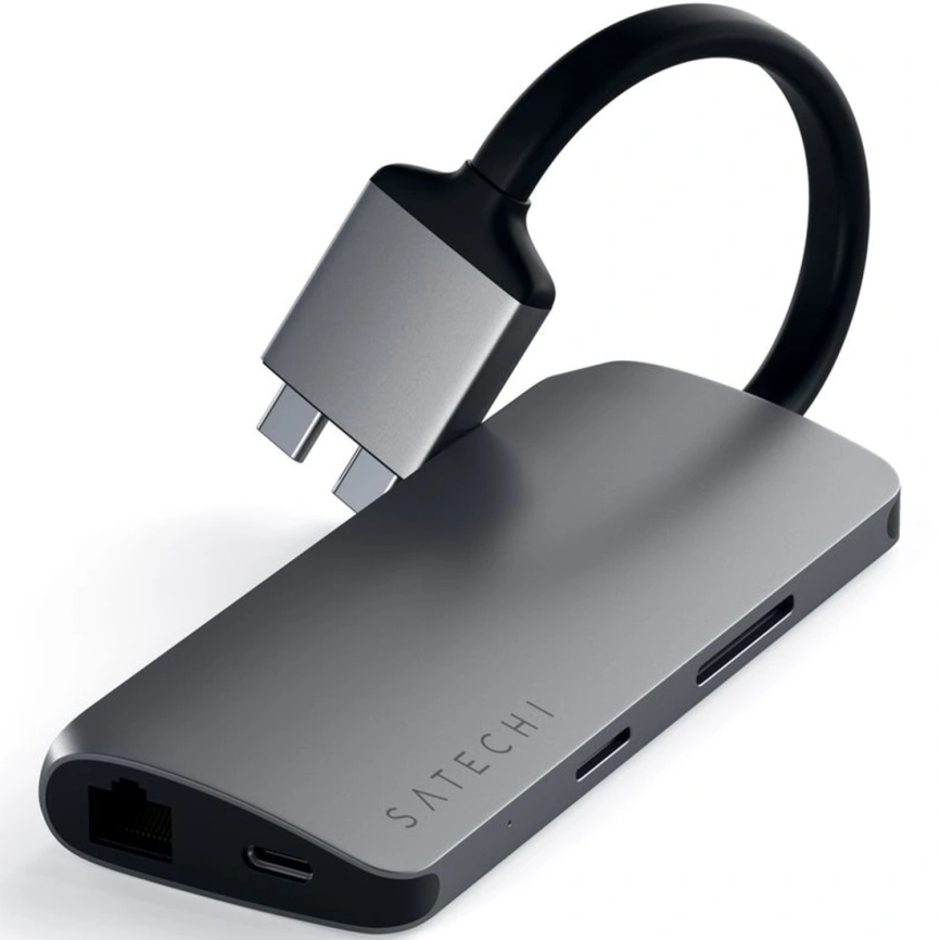 Хаб Satechi USB-C 8 в 1 (ST-TCDMMAM) Space Gray