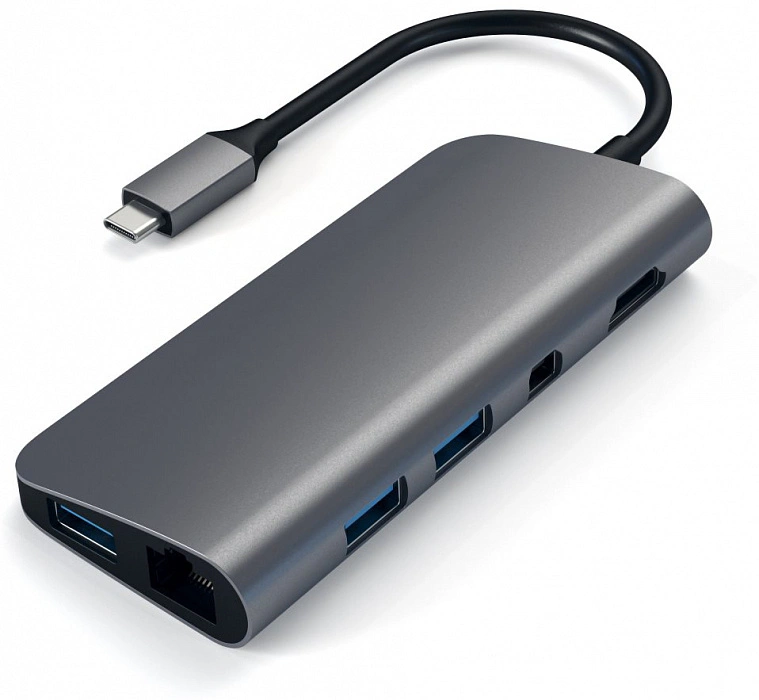 Хаб Satechi USB-C 9 в 1 (ST-TCMM8PAM) Space Gray