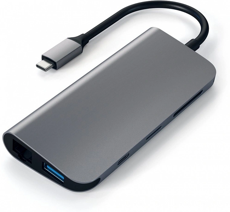 Хаб Satechi USB-C 9 в 1 (ST-TCMM8PAM) Space Gray