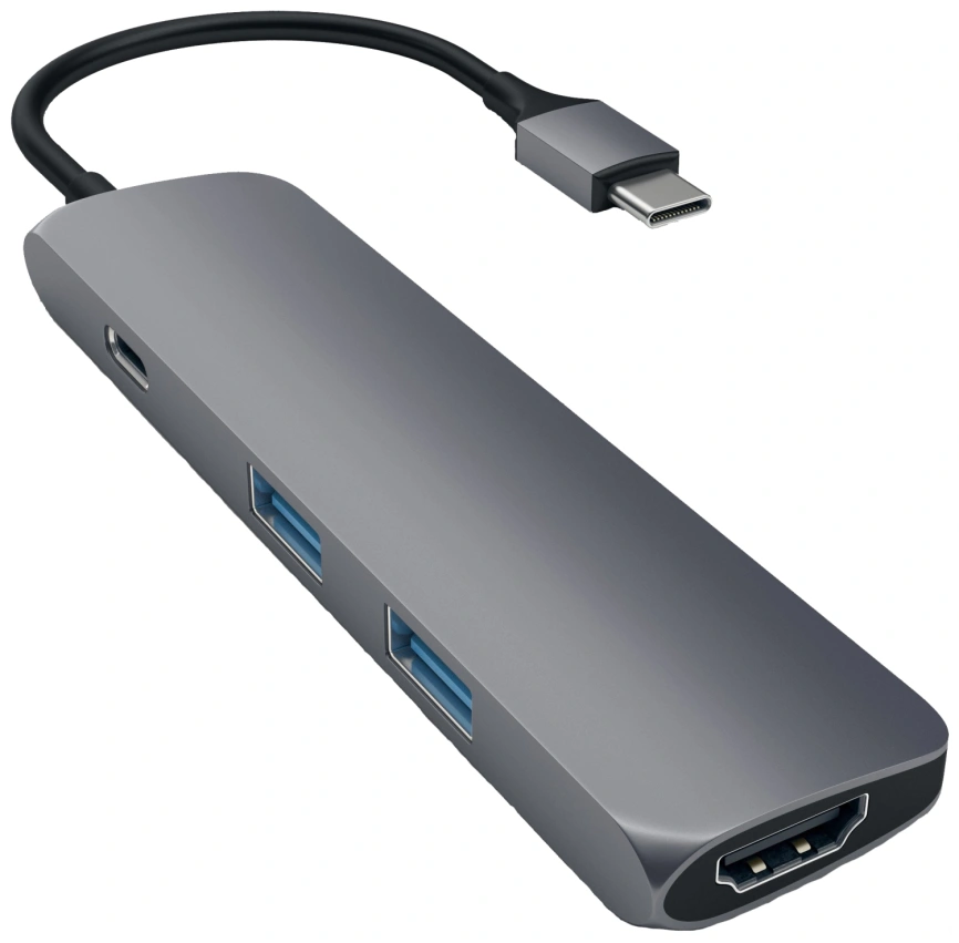 Хаб Satechi USB-C 4 в 1 (ST-CMAM) Space Gray