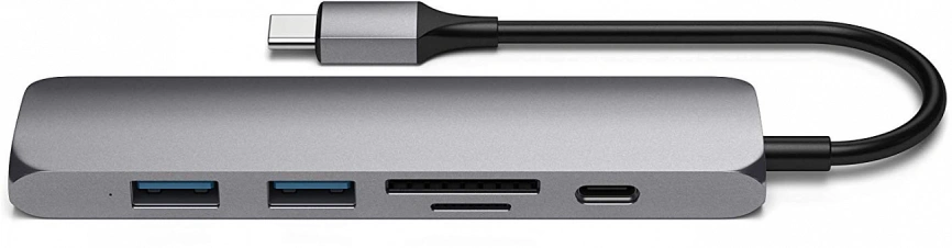 Хаб Satechi USB-C 6 в 1 (ST-SCMA2M) Space Gray