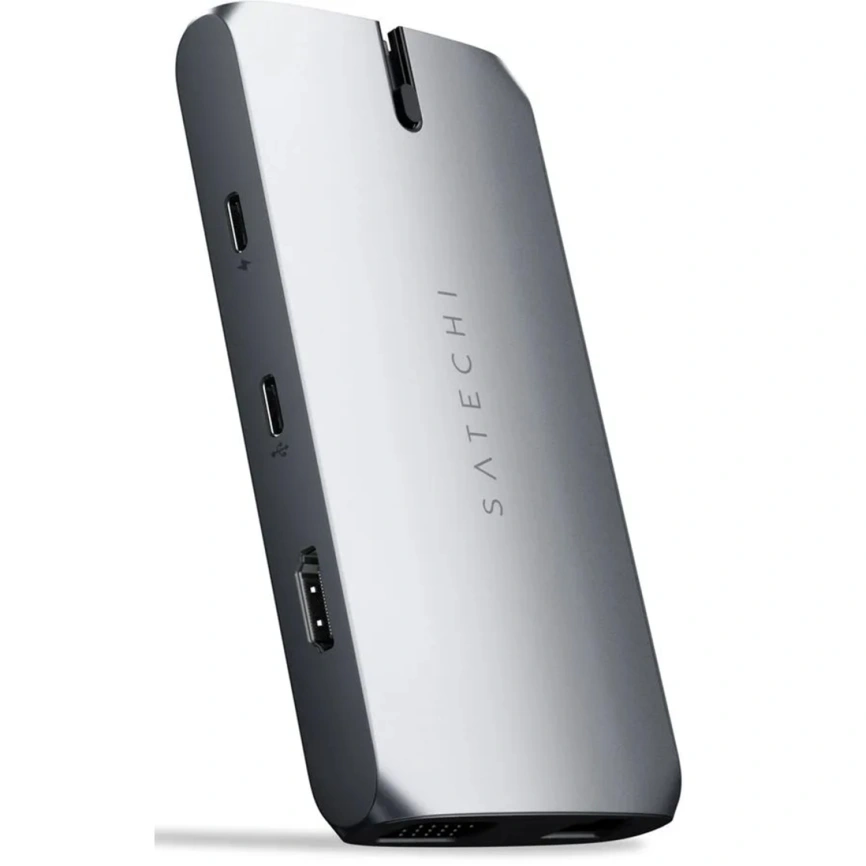 Хаб Satechi USB-C 8 в 1 (ST-UCMBAM) Space Gray