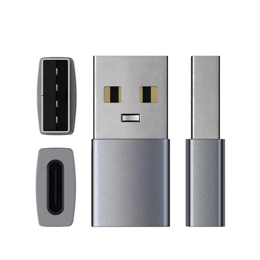 Адаптер Satechi USB-A / USB-C (ST-TAUCM) Space Gray
