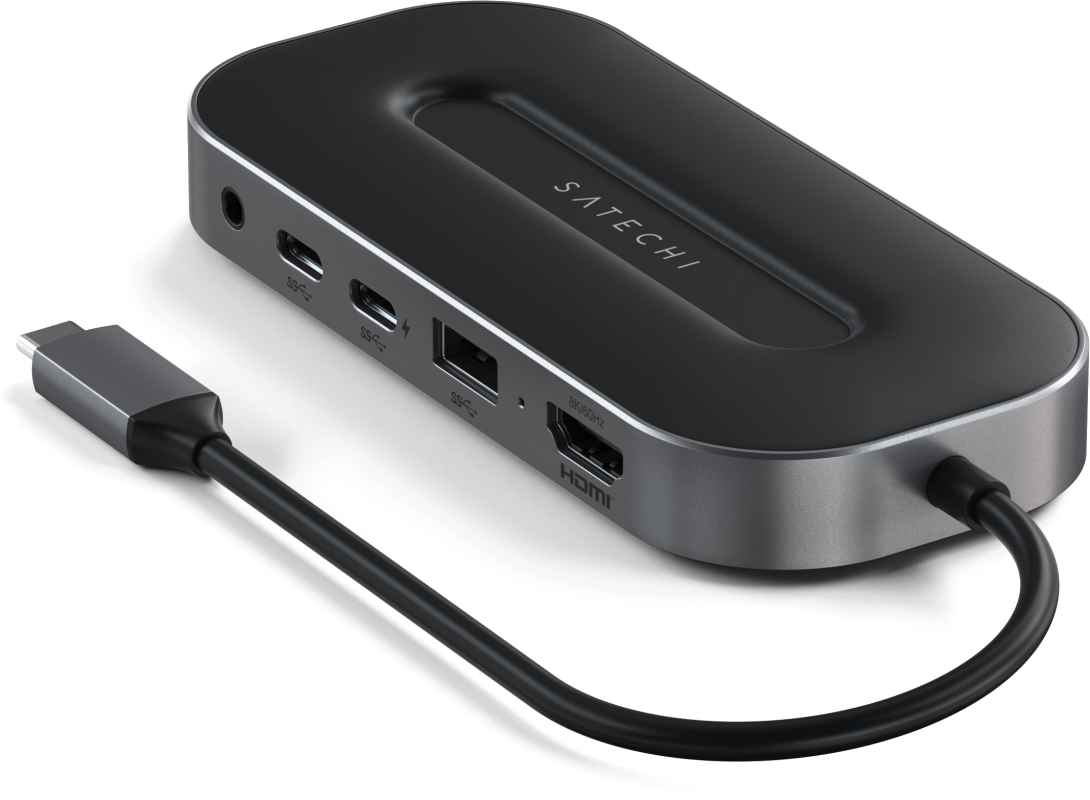 Адаптер Satechi USB-C 4 Multiport Adapter with 2.5G Ethernet, Серый Космос