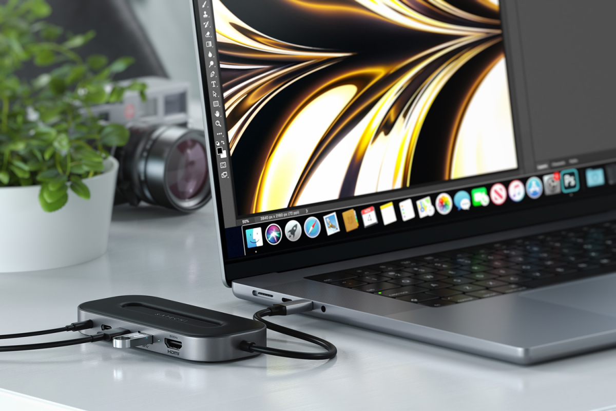 Адаптер Satechi USB-C 4 Multiport Adapter with 2.5G Ethernet, Серый Космос