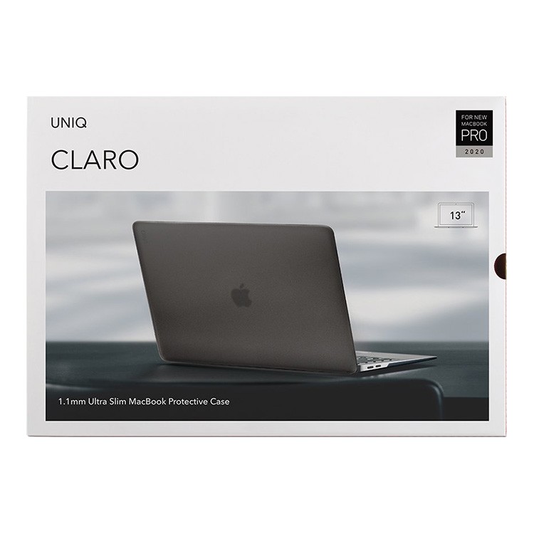 Чехол Uniq Husk Pro Claro для MacBook Pro 13" (2020), матовый серый