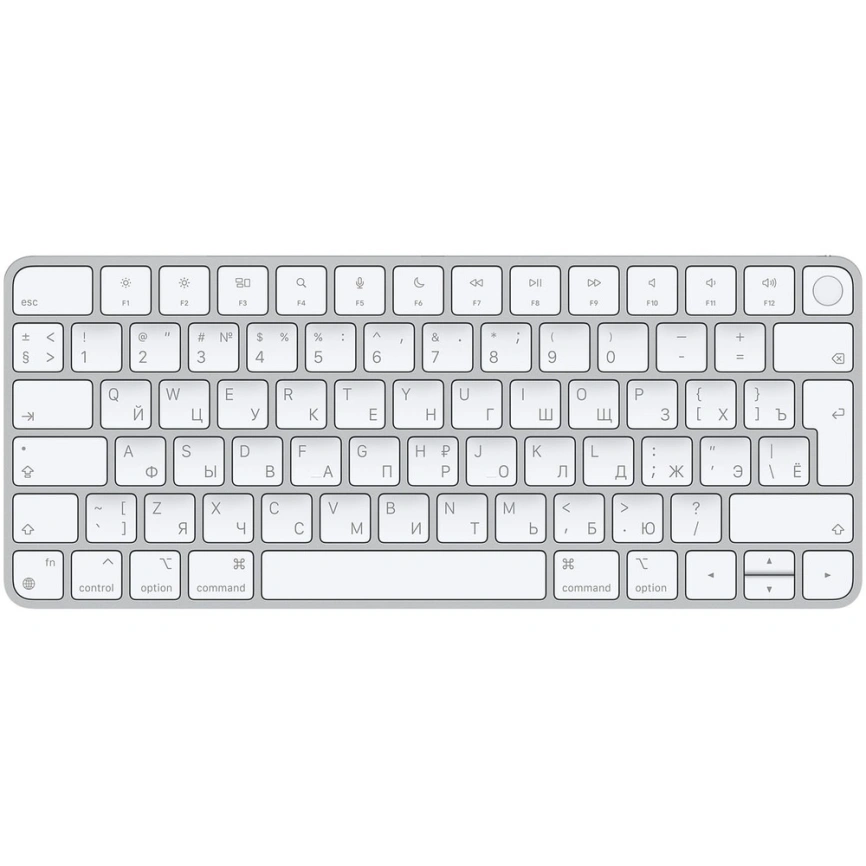 Клавиатура Apple Magic Keyboard with Touch ID 2021, White, русская раскладка