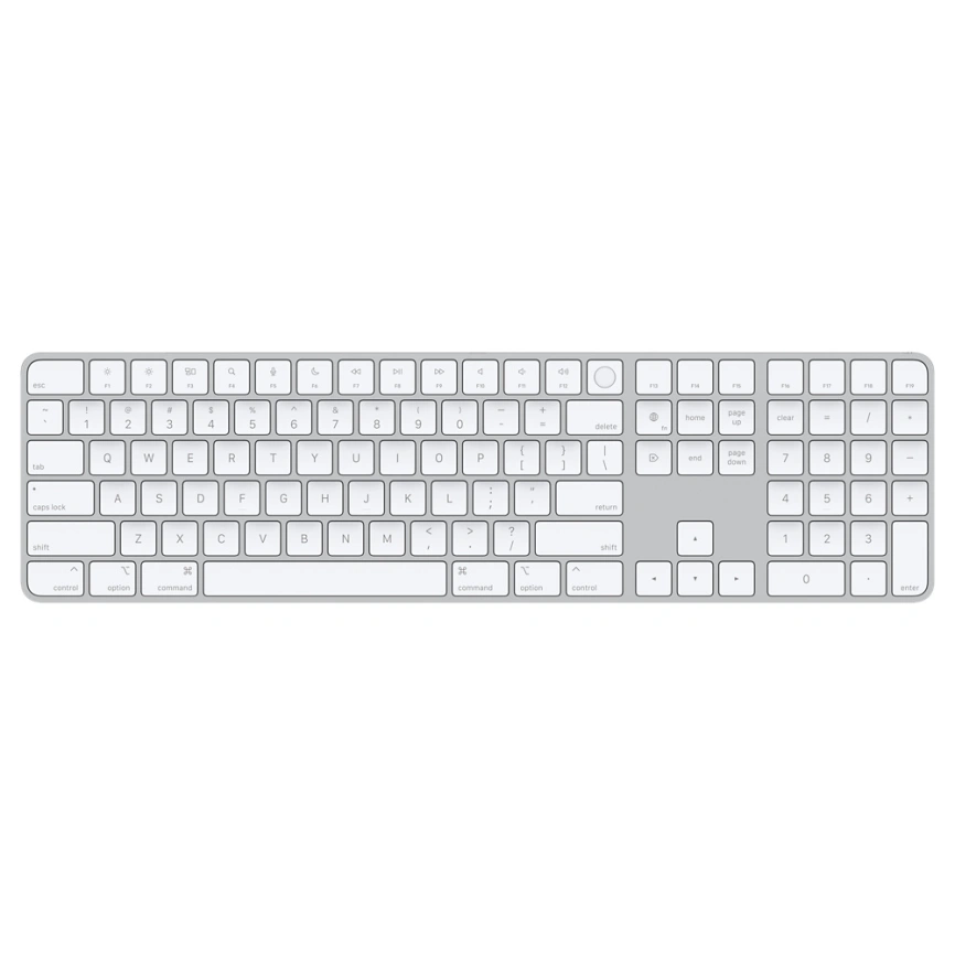 Клавиатура Apple Magic Keyboard with Touch ID and Numeric Keypad, White