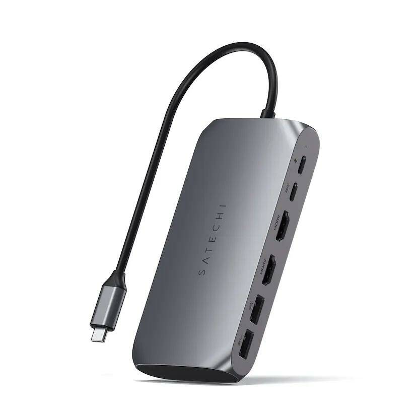 Адаптер Satechi USB-C Multimedia adapter M1, серый ST-UCM1HM