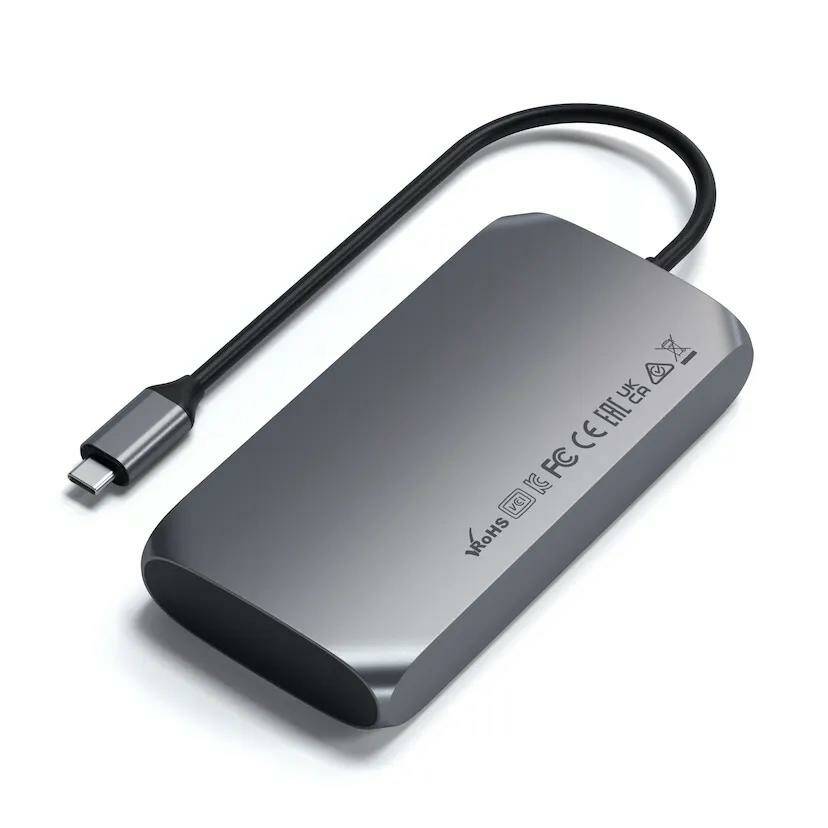 Адаптер Satechi USB-C Multimedia adapter M1, серый ST-UCM1HM