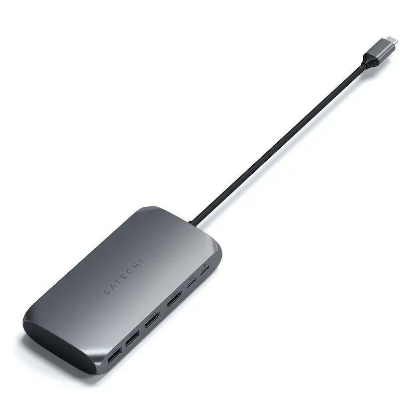 Адаптер Satechi USB-C Multimedia adapter M1, серый ST-UCM1HM