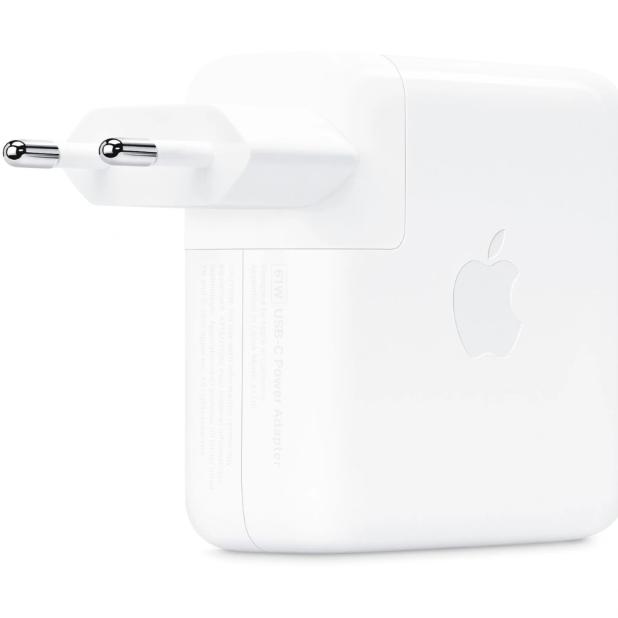 Сетевое зарядное устройство Apple USB-C, 61W, белый (для MacBook)